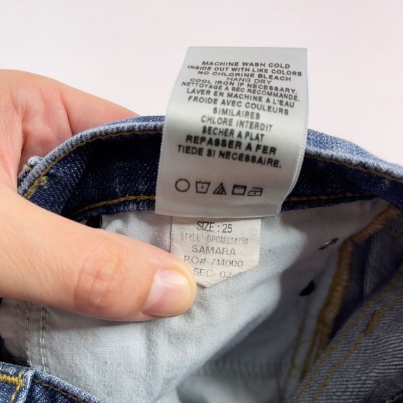 Joe's Samara Distressed Jean Shorts Women's 25 Mid Rise Denim Medium Wash Blue - Picture 5 of 10